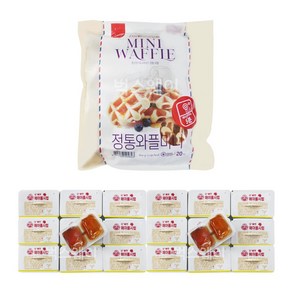 삼립 미니 와플 1개+일회용 메이플시럽 20개 세트, 1개, 600g