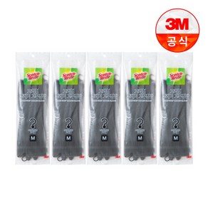 [3M] 고리형 그레이 고무장갑 중 5개, 단품없음