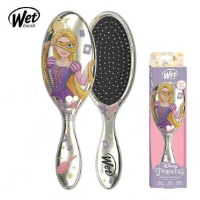 웻브러쉬 디즈니 프린세스 키티 겨울왕국 오리지널 디탱글러 WET BRUSH DISNEY PRINCESS KITTY FROZEN ORIGINAL DETANGLER, 라푼젤, 1개