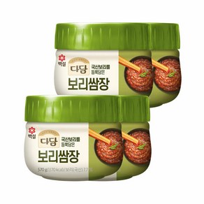 다담 보리 쌈장 570g x4개