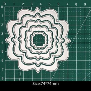 다이컷 틀 커팅다이 스텐실 기본 프레임 금속 절단 다이 둥근 사각형 레이스 계란 하트 모양 스크랩북 공예 레이어드 인사말 카드 수제 개, 29, 1개