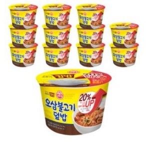 오뚜기 맛있는 컵밥 오삼불고기덮밥, 310g, 12개