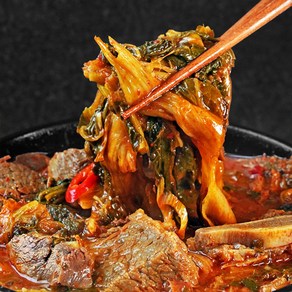 정마을 얼큰한 우거지 갈비탕 국내산 소고기 소갈비 우거지 해장국, 600g, 4개