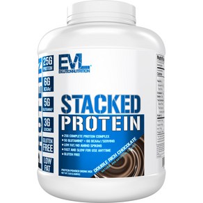 EVLUTIONNUTRITION 스택드 프로틴 더블 리치 초콜릿 맛