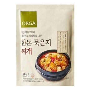 ORGA 올가 한돈 묵은지찌개 500g, 1개