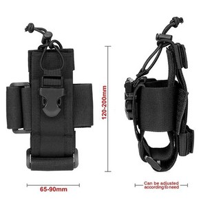 전술 Molle 라디오 거치대 파우치 워키토키 홀스터 나일론 허리 팩 벨트 탄창 주머니 사냥, [03] black, 1개