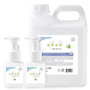 이공이공 핸드워시 4L+300ml+300ml 대용량 손 리필 거품형 물비누