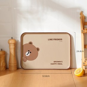 LINE FRIENDS 라인프렌즈 브라운 싯팅 봉제인형 (22cm)