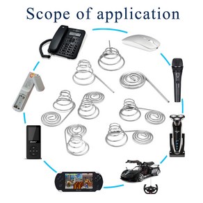 압축스프링 도매 와이어 원격 제어 배터리 스프링 AA PCB 보드 용 양극 및 음극 AAA 니켈 원추형, FW-DCTH5FZ12X26, 1개