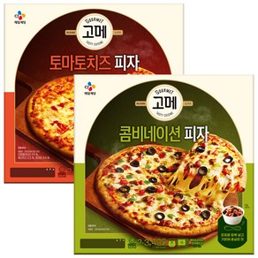 CJ 비비고 고메 콤비네이션 피자 + 토마토 치즈 피자, 1개, 345g