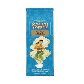 KAUAI COFFEE 하와이안 그라운드 커피 코코넛 캐러멜 크런치 맛 10온스 139688, 10 Ounce (Pack of 1), 283g, 1개