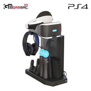 겜맥 PS4 VR 멀티 충전스탠드 쿨링스탠드, 1개