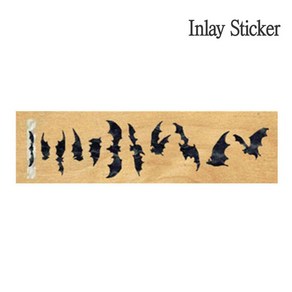 스티커 Inlay Sticke Had Rock & Metal Bat Wing-BP, 1개