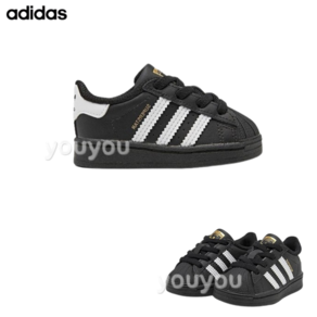 [YUYU] ADIDAS 아디다스 키즈 아동 TD 슈퍼스타 블랙 로우탑