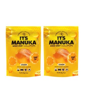 잇츠마누카 꿀 롤리팝 사탕 레몬맛 IT'S MANUKA 84gX2(봉), 없음, 2개, 84g