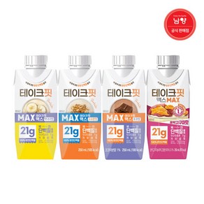 테이크핏 맥스 초코맛 고소한맛 바나나맛 단백질 음료 250ml 12개 2개 맛