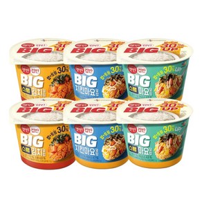 햇반 컵반 BIG 스팸마요덮밥 x 2개 + BIG 치킨마요덮밥 x2개 + BIG 스팸김치덮밥 x 2개