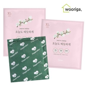 우리가스토리 국내생산 핫팩 150g 30팩 손난로 포켓용 대용량핫팩, 웜투데이포켓워머XL(포켓용핫팩150g×30개)