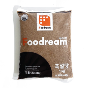 푸드림 흑설탕 1kg 대한제당 설탕, 5개