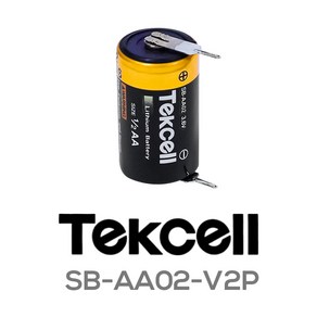 텍셀 Tekcell SB-AA02-V2P(1/2AA 3.6V 1200mAh), 1개, 1개입