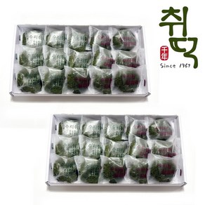 정선 수리취떡 선물용 떡 (찹쌀떡&인절미) 강원도 전통떡 특산품, 1박스, 1.5kg