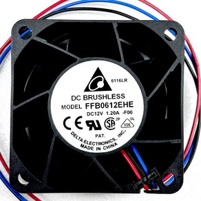 DELTA 냉각팬 AFB0612EHE 12V 1.20A 3선 60x60x38mm 델타 쿨러, 1개