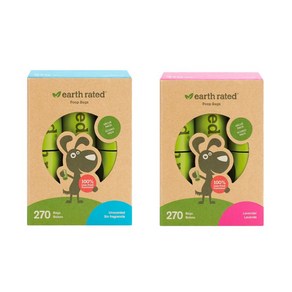 Eath Rated 반려견용 배변 봉투 270개입 / 무향 o 라벤더향, 1개
