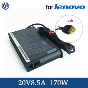 정품 170W 슬림 팁 AC 어댑터 전원 공급 장치 Lenovo Legion 슬림 5 14APH8 노트북 충전기 20V 85A