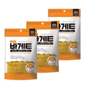 코코브라운 강아지 유산균 바게트츄, 단호박, 120g, 3개