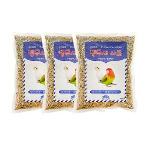리아펫 프리미엄 앵무새 사료, 700g, 3개