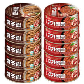 롯데푸드 장조림80g(5캔)+고추장고기볶음80g(5캔), 5개, 80g