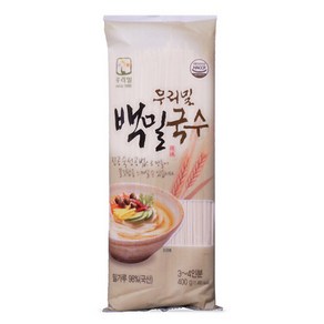 우리밀 백밀국수 400g, 1개