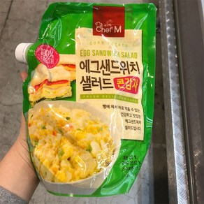 쉐프엠 짜먹는 콘감자 에그 샐러드, 1kg, 1개, 아이스박스 포장