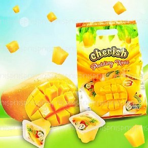 베트남 체리쉬 망고 젤리 푸딩 405g x 1봉지 Cheish 탑젤리 탑플루트 COOWY, 1개