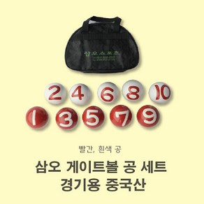 삼오게이트볼 게이트볼 공 세트 경기용 중국산 10개입