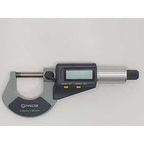 PRIDE Digital Micrometer (디지털 마이크로미터) (Digital Micrometer) 25mm / 0.001mm