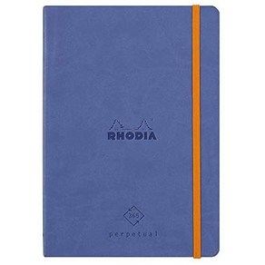 일본직발송 3. RHODIA (로디아) 로디아 노트 퍼페추얼 노트북 A5 128 페이지 아이보리 페이퍼 90G㎡ 이탈, One Size_사파이어, One Size_사파이어, 사파이어