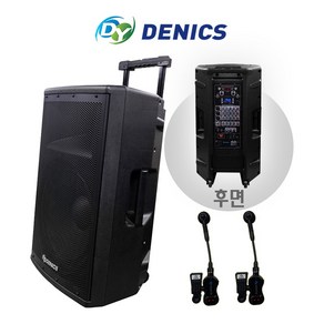 데닉스 DY-1506 국산 이동식 휴대용 500W 앰프 스피커 시스템 버스킹 매장 행사 강의용 DYSM, 색소폰핀+색소폰핀