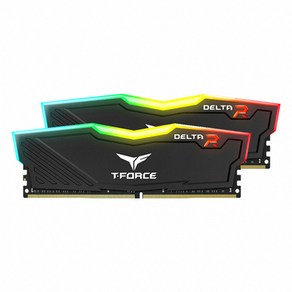 팀그룹 T-Force DDR4 16G PC4-25600 CL16 Delta RGB 메모리 블랙 (8Gx2) 가넷씨앤아이