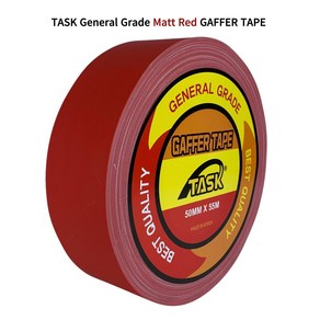 테스크 수출용(국내산) 개퍼테이프 무광 면테이프 50MM X 55M MATT RED, 1개