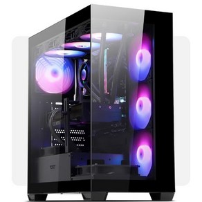 쿠PC 초고사양 게이밍/영상편집용 조립 PC 컴퓨터 본체 i5-13400F/RTX4060/32G/SSD 1TB 배그 옵치 프리미어프로, EM530 V3, WIN11 Home, 32GB, 블랙