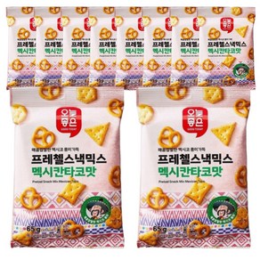 프레첼스낵믹스 멕시칸타코맛, 10개, 65g