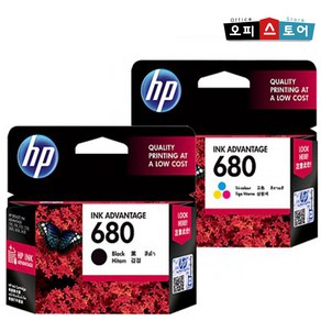 HP 정품잉크 3색 칼라 F6V26AA No680 데스크젯잉크 어드밴티지 1115, NO.680 컬러/정품, 1개