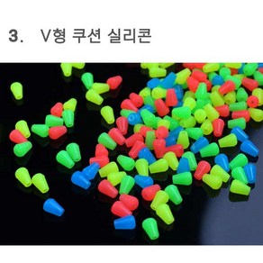 푸른바다피싱 고탄성 O형 V형 쿠션고무 실리콘 쿠션고무 100개 색상랜덤