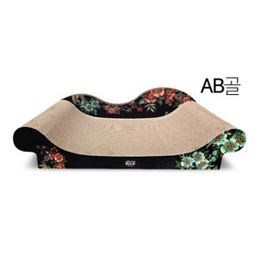 힐링타임 고양이 미묘 AB골 쇼파 스크래쳐 NH-2200, 블랙, 1개