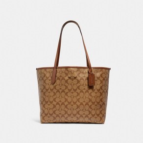 코치 시그니처 캔버스 시티 토트백 5696 IME74 City Tote In Signatue Canvas