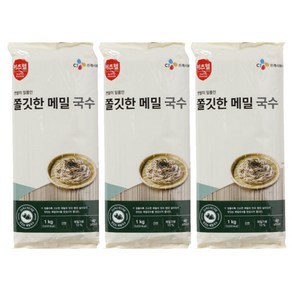 CJ 이츠웰 쫄깃한 메밀국수 1kg, 3개