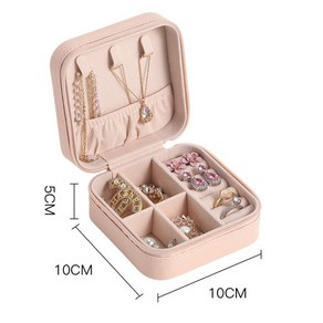 봄앤지니 파스텔 미니 보석함 악세사리 보관함 여행용 파우치 휴대용 쥬얼리 정리함
