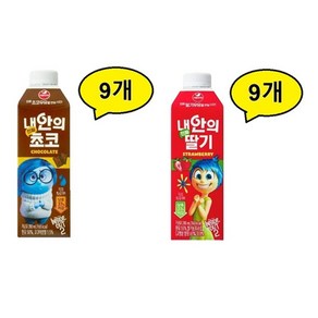 서울우유 내 안의 진짜 딸기+초코, 18개, 280ml