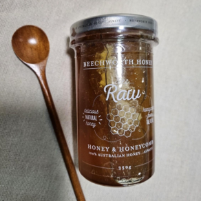 호주 생꿀 Raw honey 밀랍꿀 꿀벌집 벌꿀집 벌집꿀, 1개, 350g